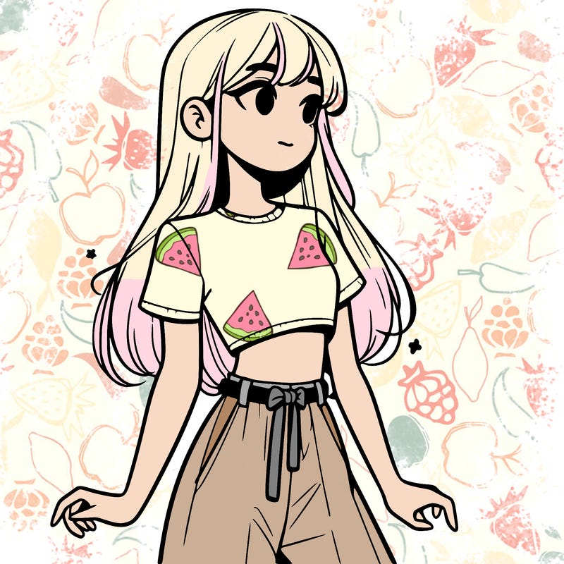 girl in a cute crop top