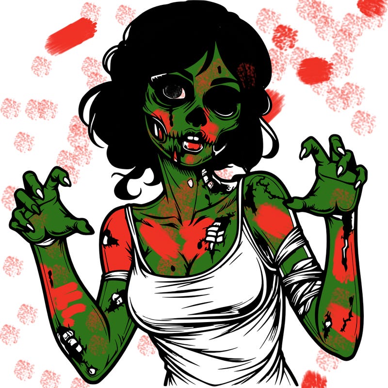 realistic zombie girl