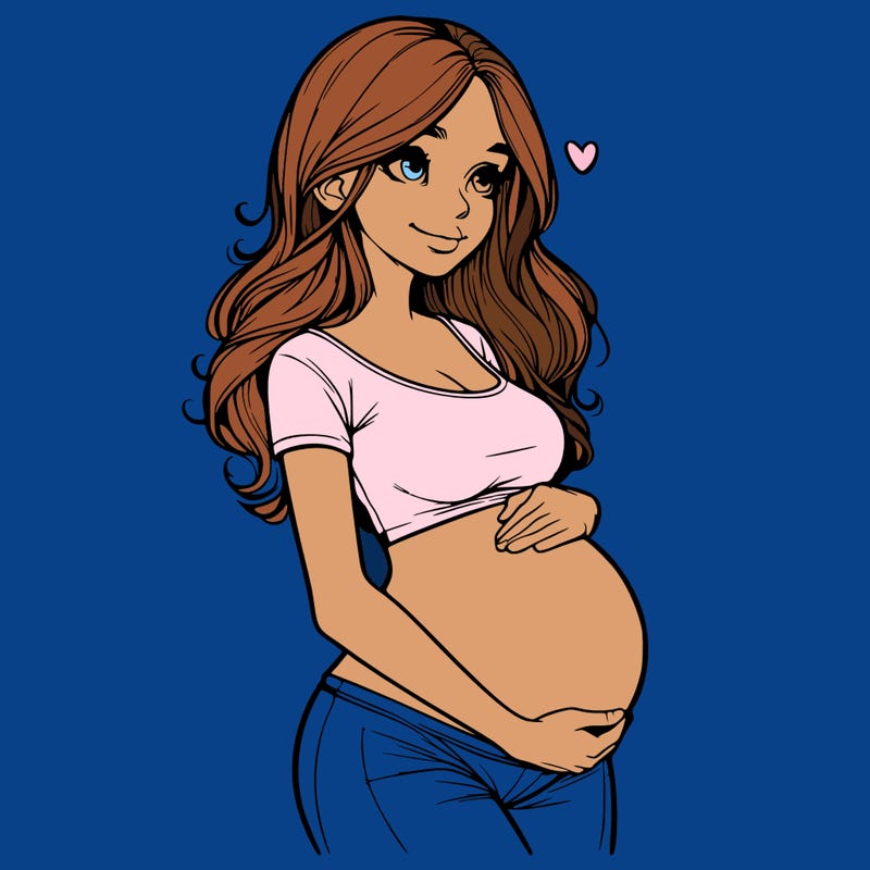 realistic pregnant girl