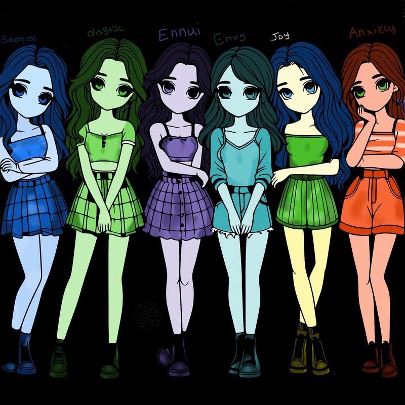 a group of girls realistic