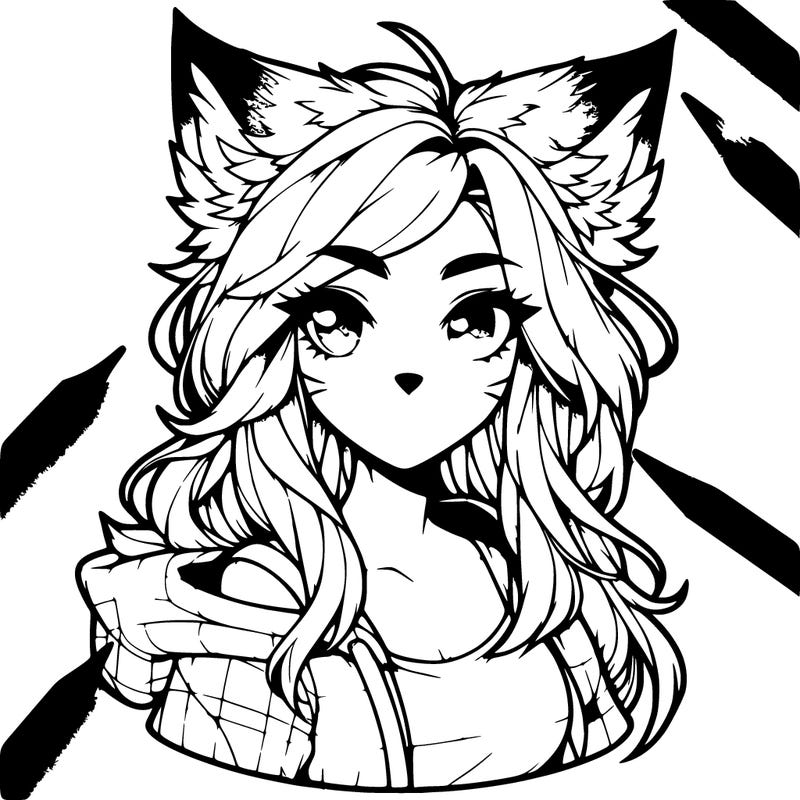 realistic aphmau from aphmau with wolf ears