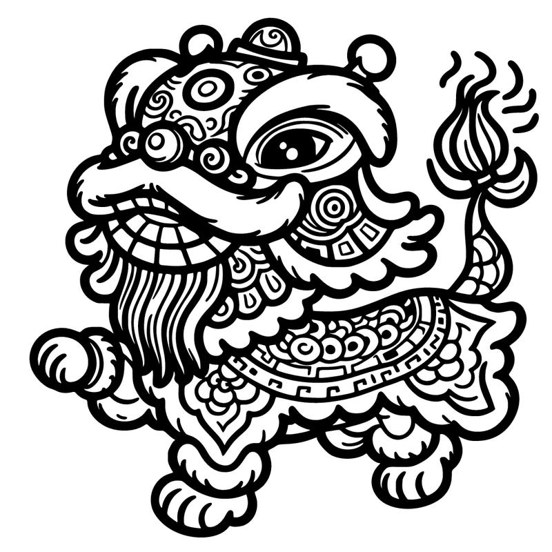 chinese dancing lion
