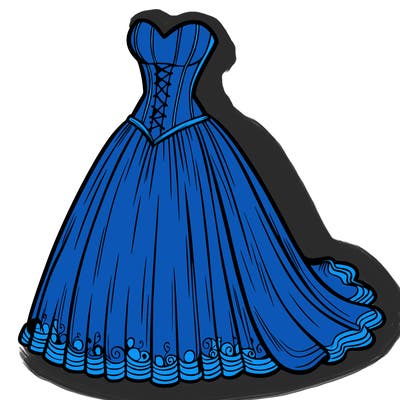 wedding dress-corset and a long and flowy skirt