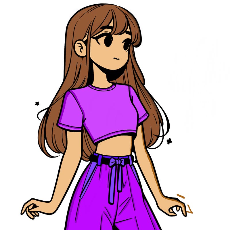 girl in a cute crop top