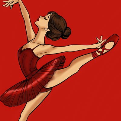 realistic ballerina
