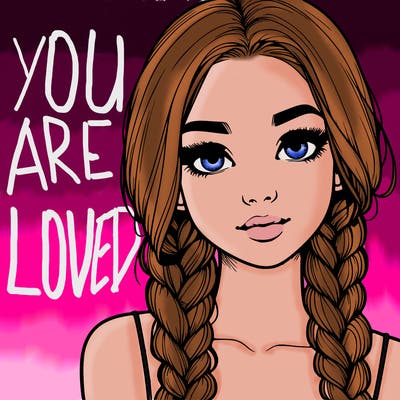 realistic girl with braids