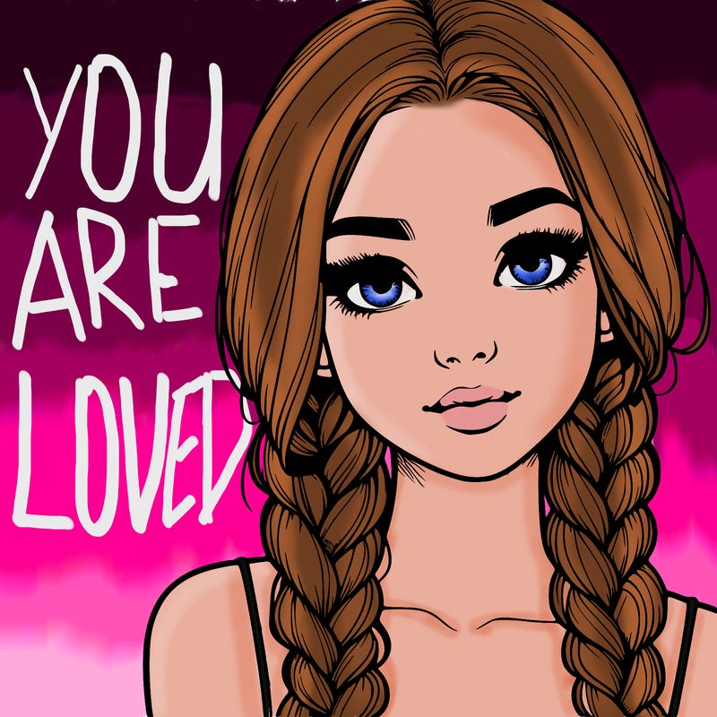 realistic girl with braids