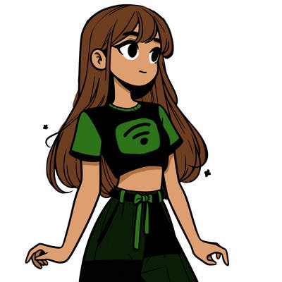 girl in a cute crop top