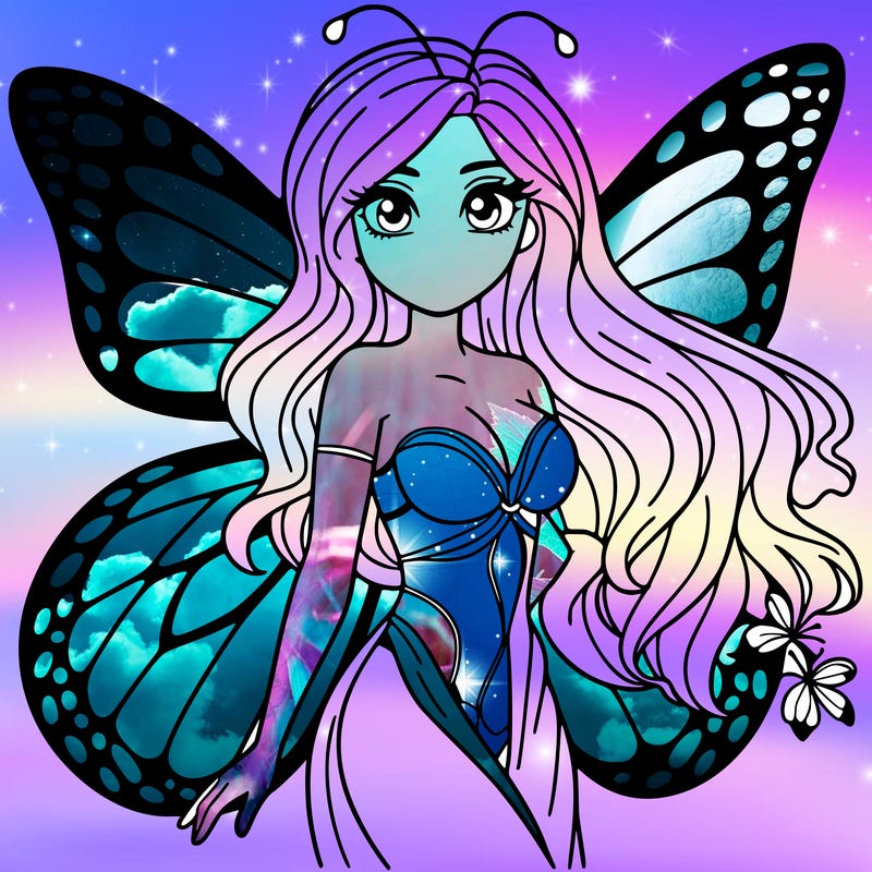 butterfly woman