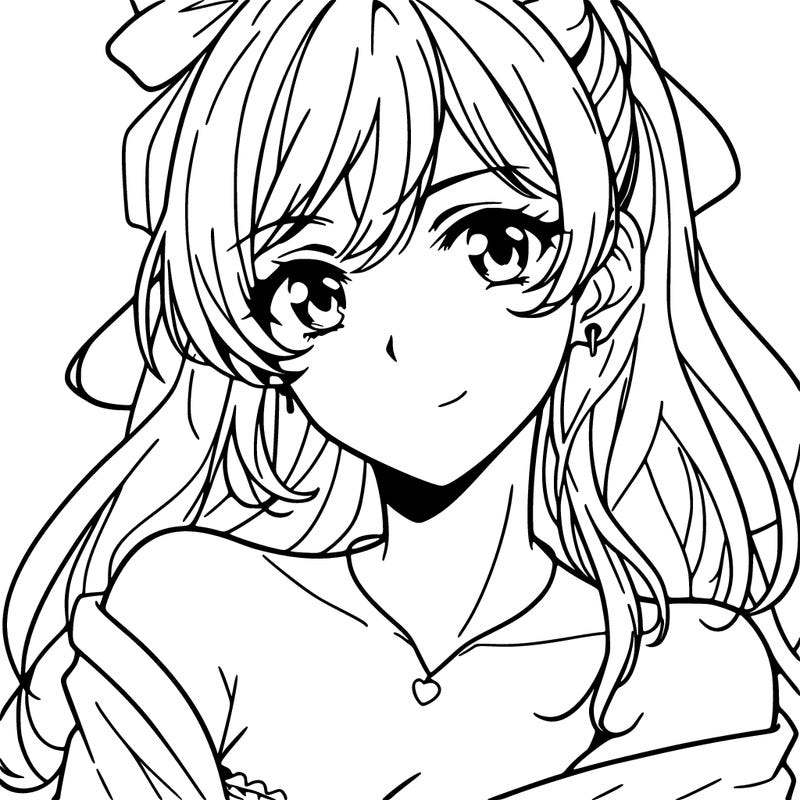 a attractive anime woman