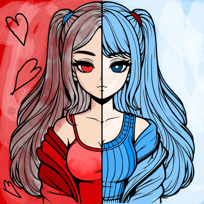 realistic girl split