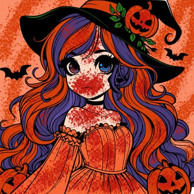 realistic girl halloween