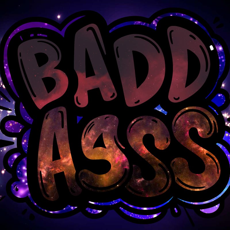 badass  bubble letters