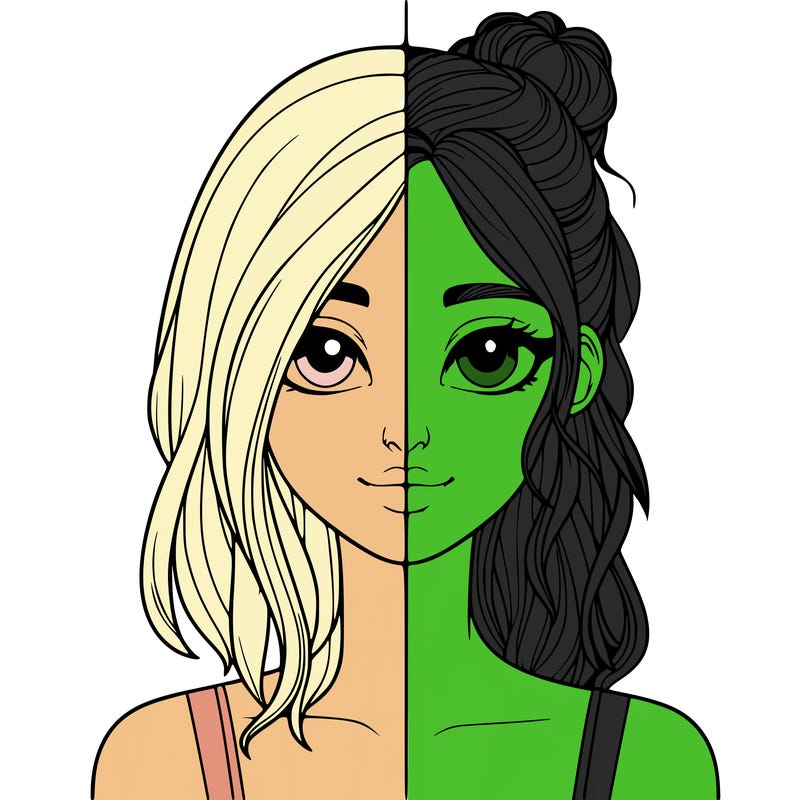 realistic girl split