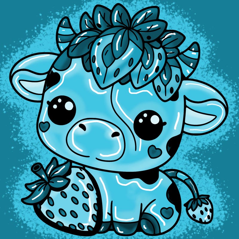 cute strawberry cow
