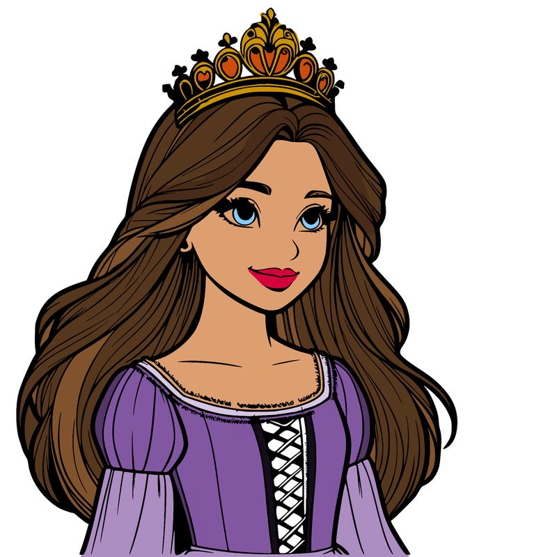 a realistic medieval princess with a tiara
