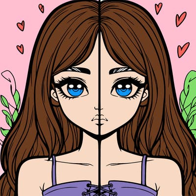 realistic girl split