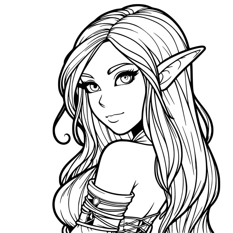 realistic girl elf