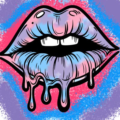 lips that look realistic and drip