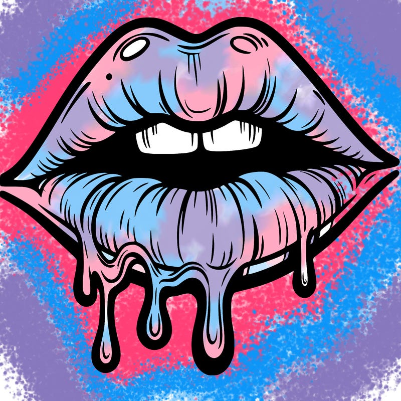 lips that look realistic and drip