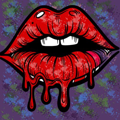 lips that look realistic and drip