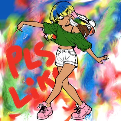 realistic girl danceing