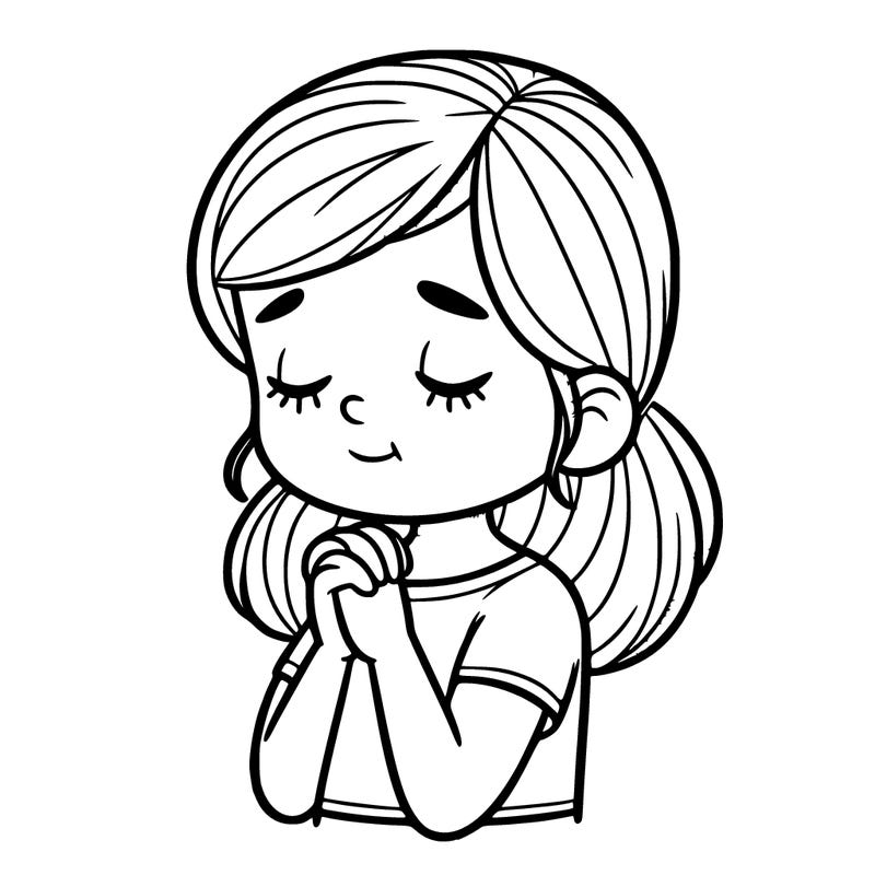girl praying