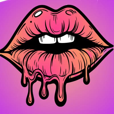 lips that look realistic and drip