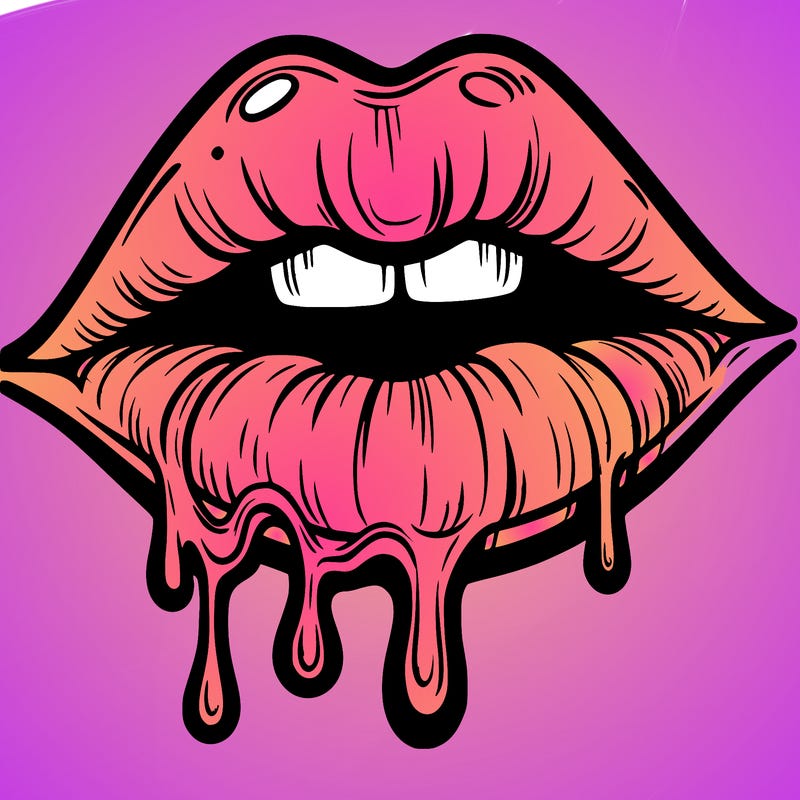 lips that look realistic and drip