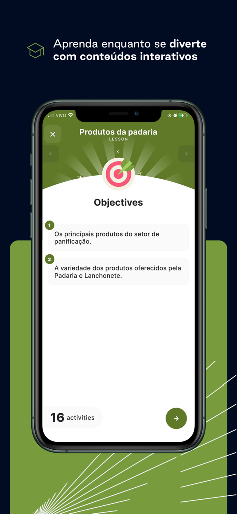 Gupy EduCorp - Gupy EduCorp app interactive training lesson objectives screen