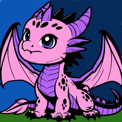 fierce baby night dragon