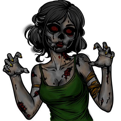 realistic zombie girl