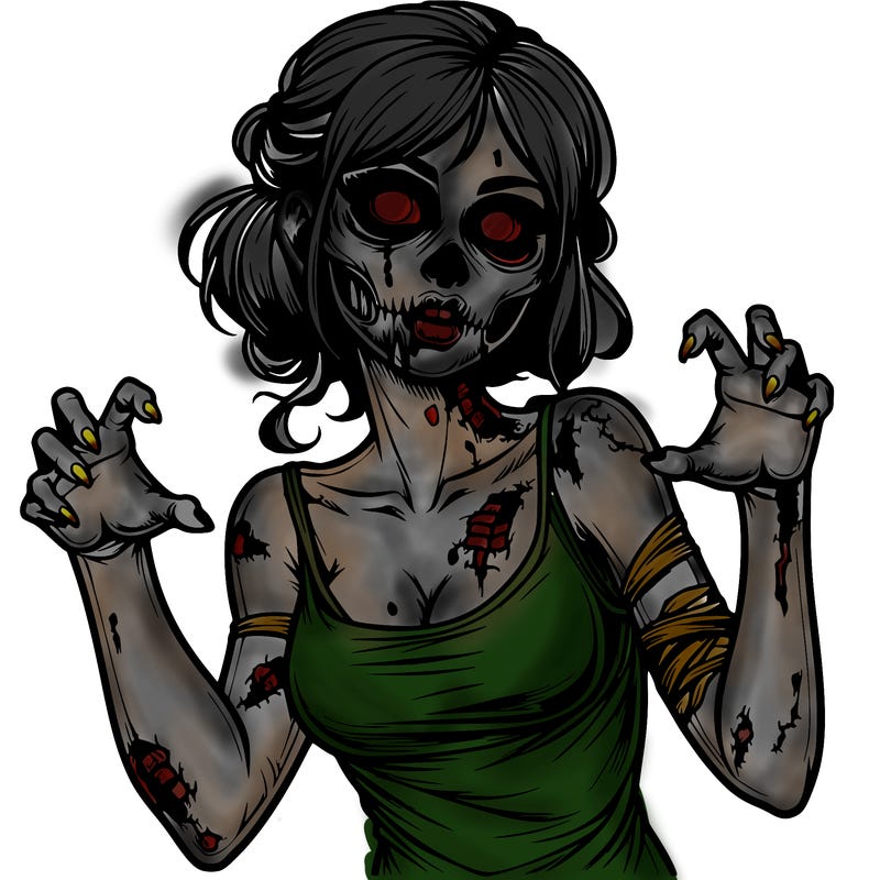 realistic zombie girl