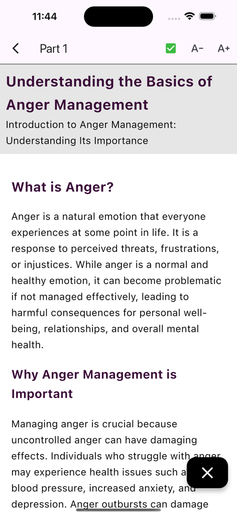 Calmify: Anger Management - Calmifyアプリにおけるアンガーマネジメントの基本を理解するための教育レッスン。