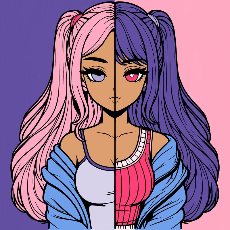 realistic girl split