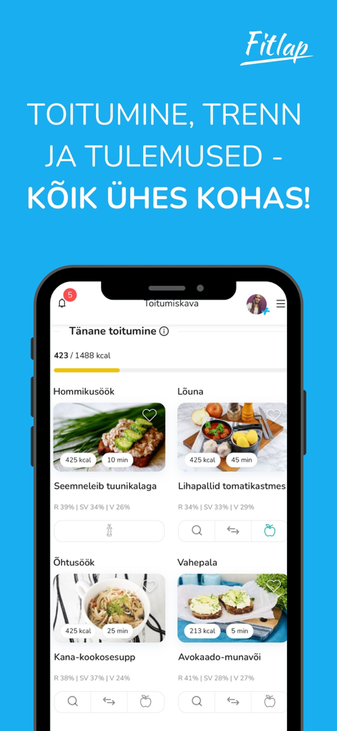 Fitlap toitumiskava - Health & Fitness App | MWM