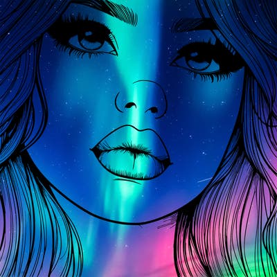 really realistic girl with lips