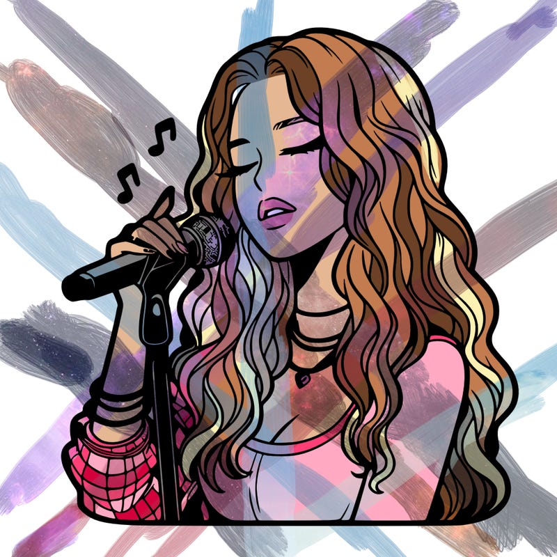 realistic female singer