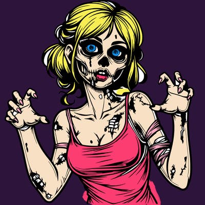 realistic zombie girl