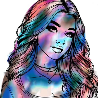 detailed realistic girl