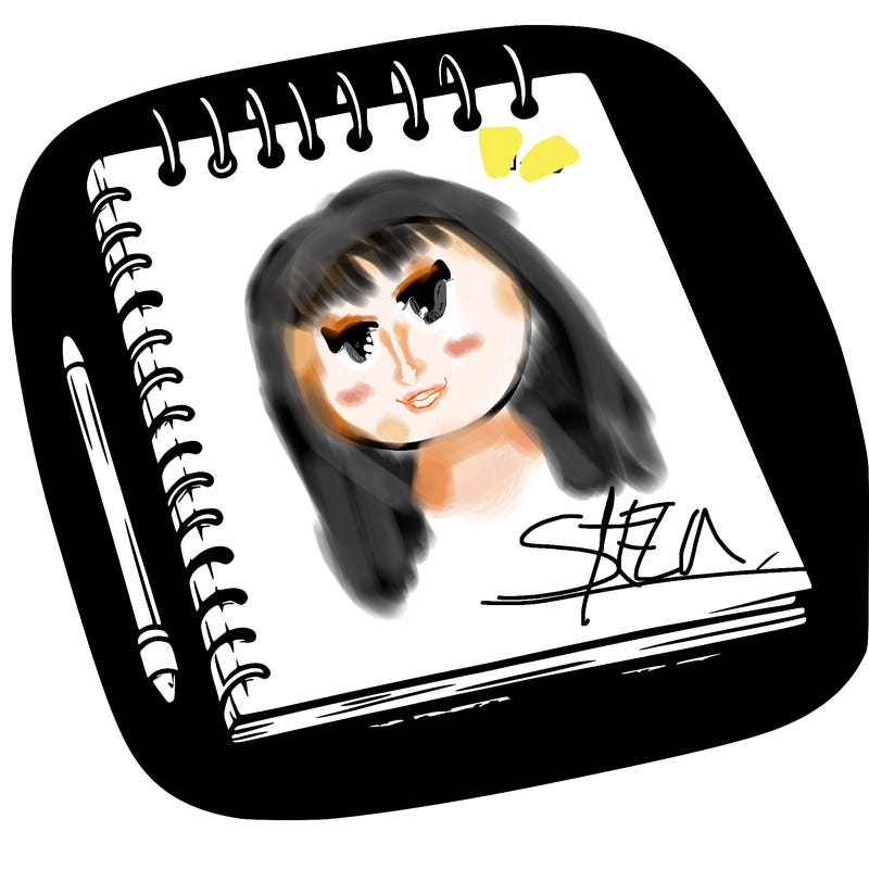 a blank sketch pad