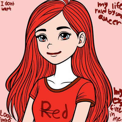 a teenage girl