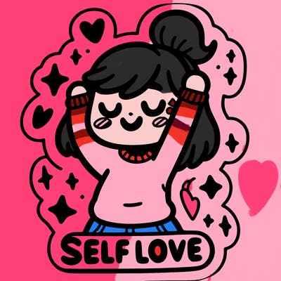 self-love sticker