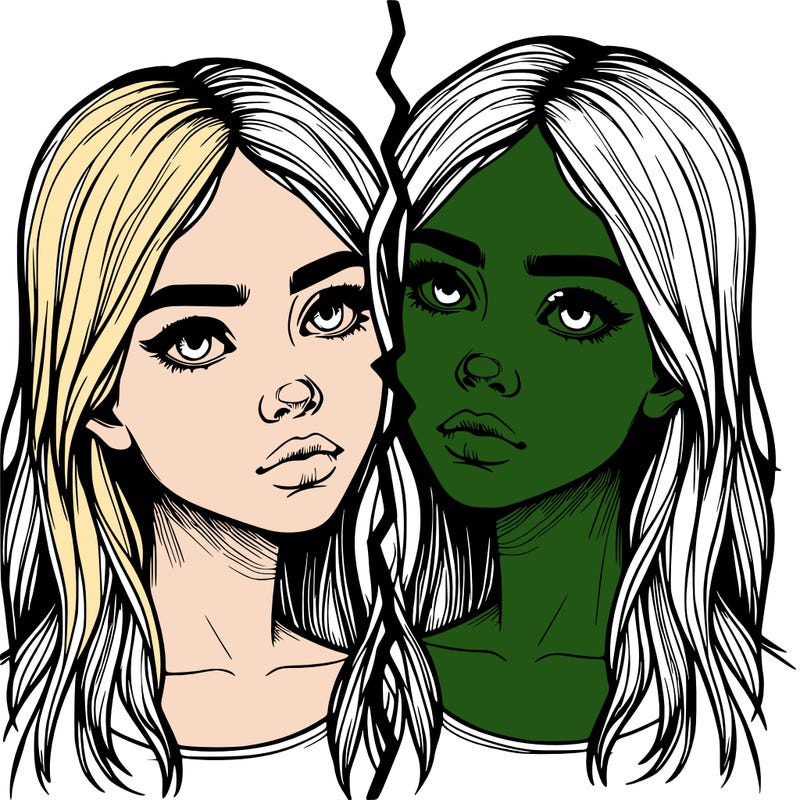 realistic girl split