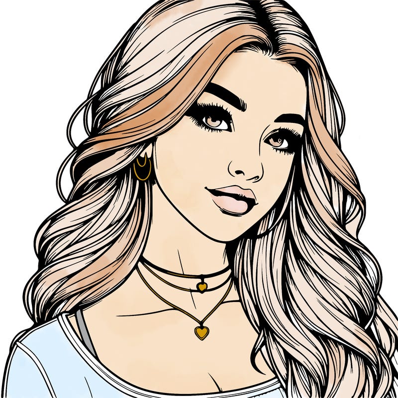 detailed realistic girl