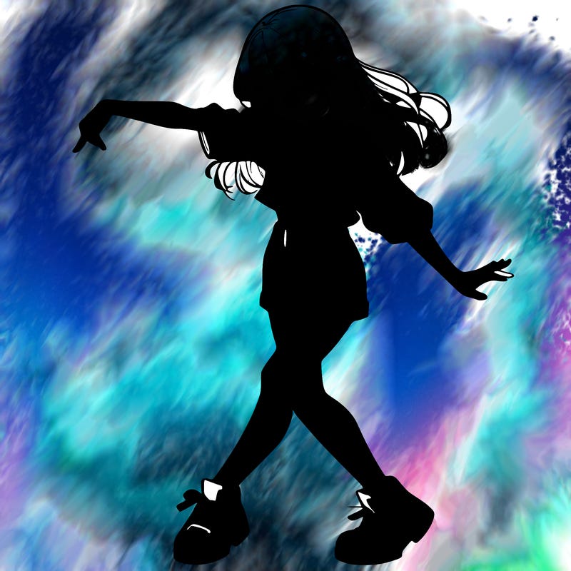 realistic girl danceing