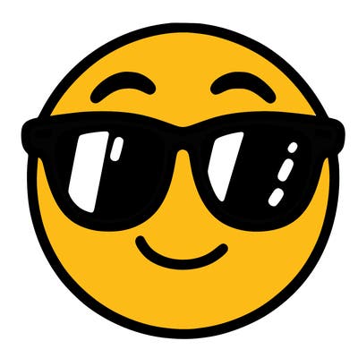 emoji with sunglasses