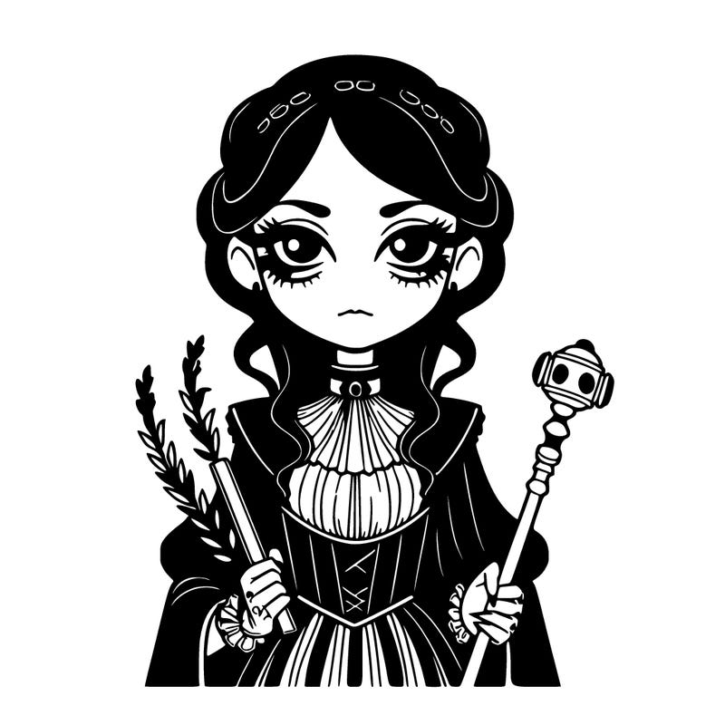 a goth and criminal girl