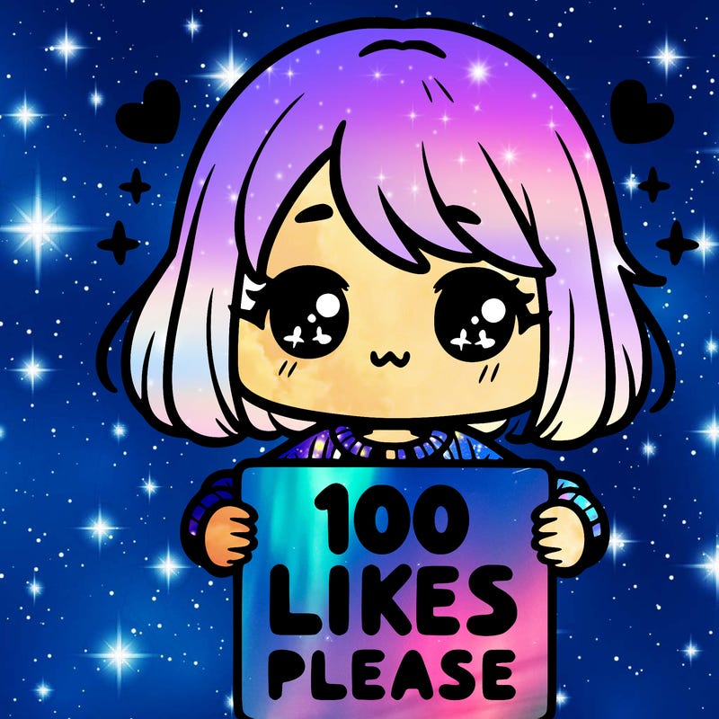 cute girl holding a sign saying 100 likes please