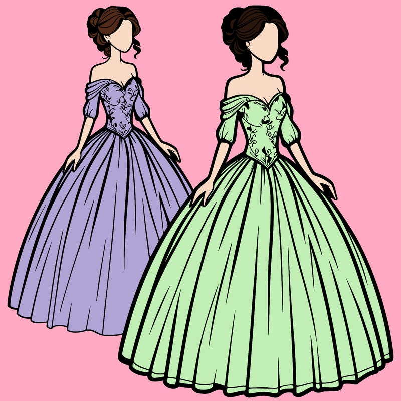 women in a ball gown